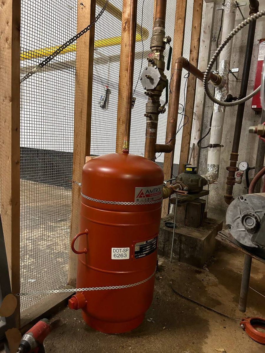 A code-compliant backflow preventer installation on a commercial property serving Vaughan